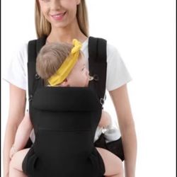 Brandnew Baby Carrier, Ergonomic Baby Carrier for Newborn to Toddler with Adjustable Waistband & Breathable Mesh, Multifunctional Pocket, All Carry Po