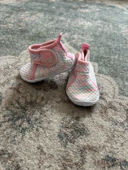 Baby Girl Knit Sneakers Pink Gray