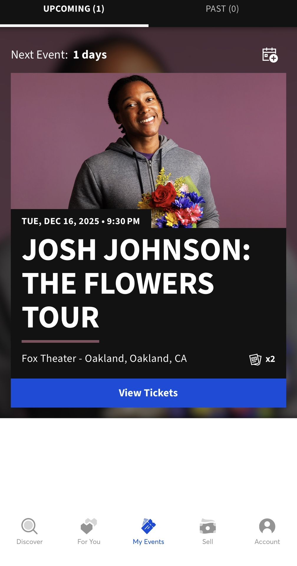 Josh Johnson The Flowers Tour Comedy Show