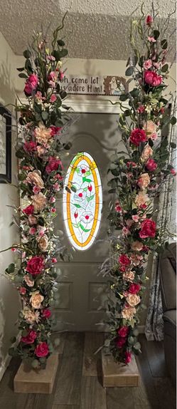 Flower columns for backdrop Wedding/Baby Shower/Birthday