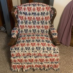 2 Matching ,comfortable Arm Chairs With Covers For Both Chairs From Clean Non Smoking Home