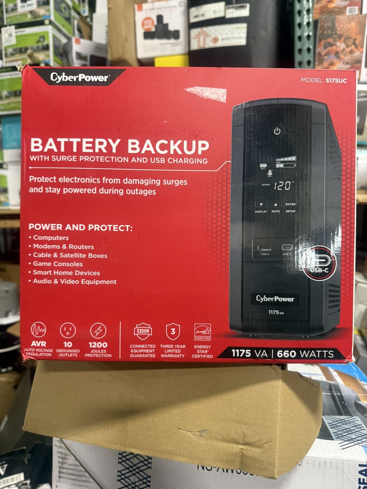 CyberPower S175UC Battery Backup UPS Systems