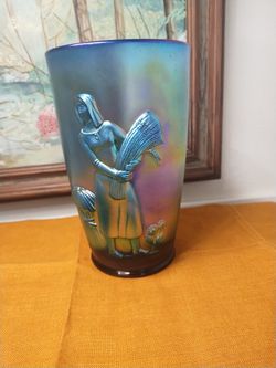 Vintage FENTON Iridescent Vase... Marbach and 410 at 78227 or 1604