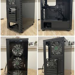 🎮 MUSETEX Mid-Tower Gaming PC Case – 6×120mm Fans Included