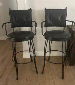 Bar height swivel stools (2)