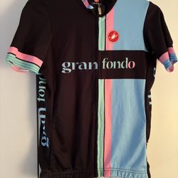 Cycling Jersey - Black, Blue, Pink Size Large 
