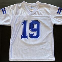Miles Austin #19 Dallas Cowboys Authentic Apparel Jersey Sz Youth Small (has some snags) 