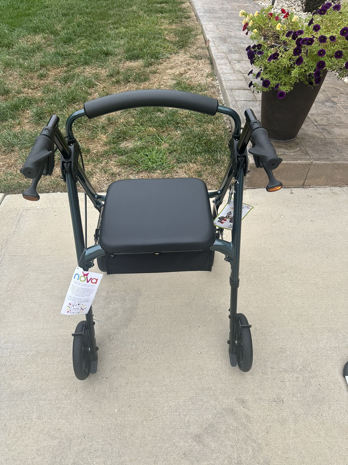 New Nova Star Rollator Blue Walker Sku 4288BL
