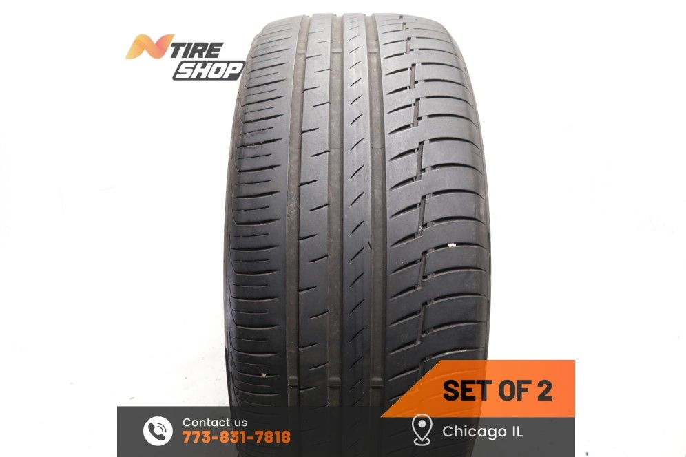 Set of 2 Used  5/32  Summer Run Flat  275/40R22  107Y  Continental  PremiumContact 6 SSR