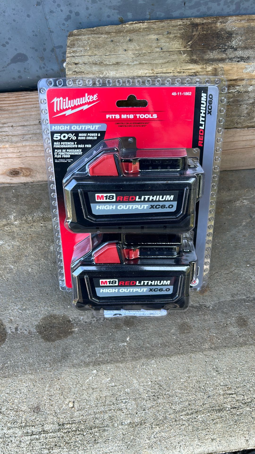 Milwaukee M18 6.0 Pack Of Two Batteries