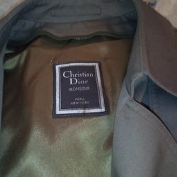 Christian Dior Designer Trench Coat 