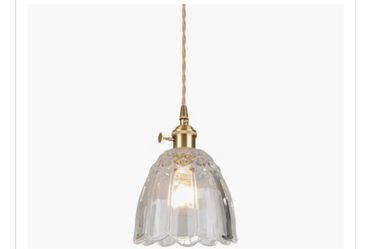 Mini Simple Glass Pendant Light Fixture for Kitchen Sink, Small Vintage Japanese Style Pendant Lighting, Retro Farmhouse Hanging Lamp, Rustic Ceiling