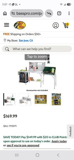 Bass pro folding kitchen $100