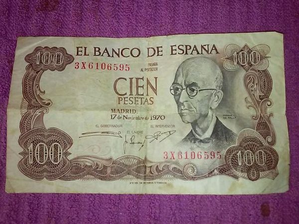 Bank Of Spain 100 Pesetas Bill 5 Dollars Collectibles In Bank Of Spain 100 Pesetas Bill 5 Dollars Collectibles In Bronx Ny Offerup