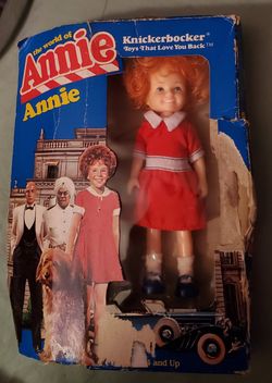 Vintage Little Orphan Annie Doll Knickerbocker Toys 1982