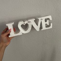 “ Love ” Wooden Sign 