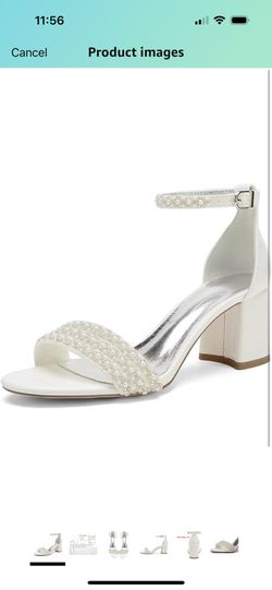 wedding white heels