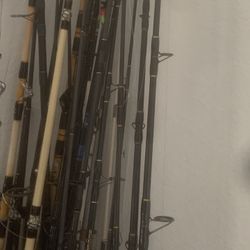 Fishing rods and reels