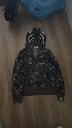 BAPE Shark Full-Zip Camo Hoodie