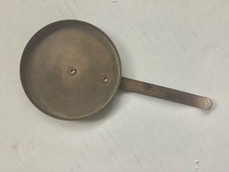 Antique Primitive Silent Butler Crumb Catcher Gold Tone Metal 5.5” Long Simplistic Decor