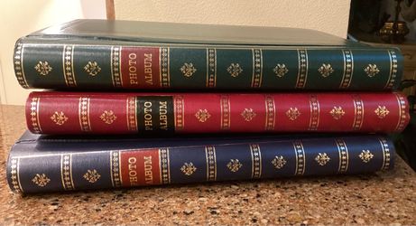 Three high-end large photo albums - great for decorating!