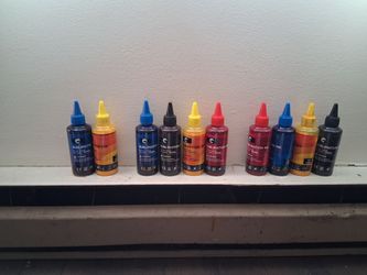 Sublimation Ink Red ,Black, Blue and Yellow