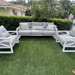 Outdoor Furniture Sofa Two Chairs