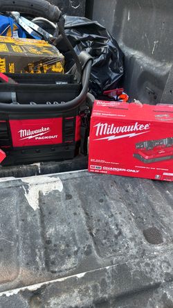 Milwaukee charger and tote