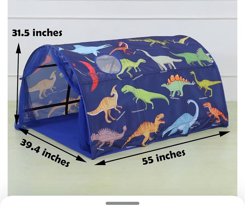 Bed Tent For Kids-dinosaur Print