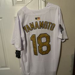 MLB Dodgers Yamamoto jersey size xl
