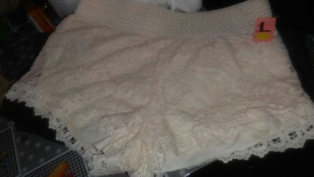 White sexcy shorts