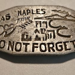 Vintage WWII Trench Art Sweetheart Bracelet Charm