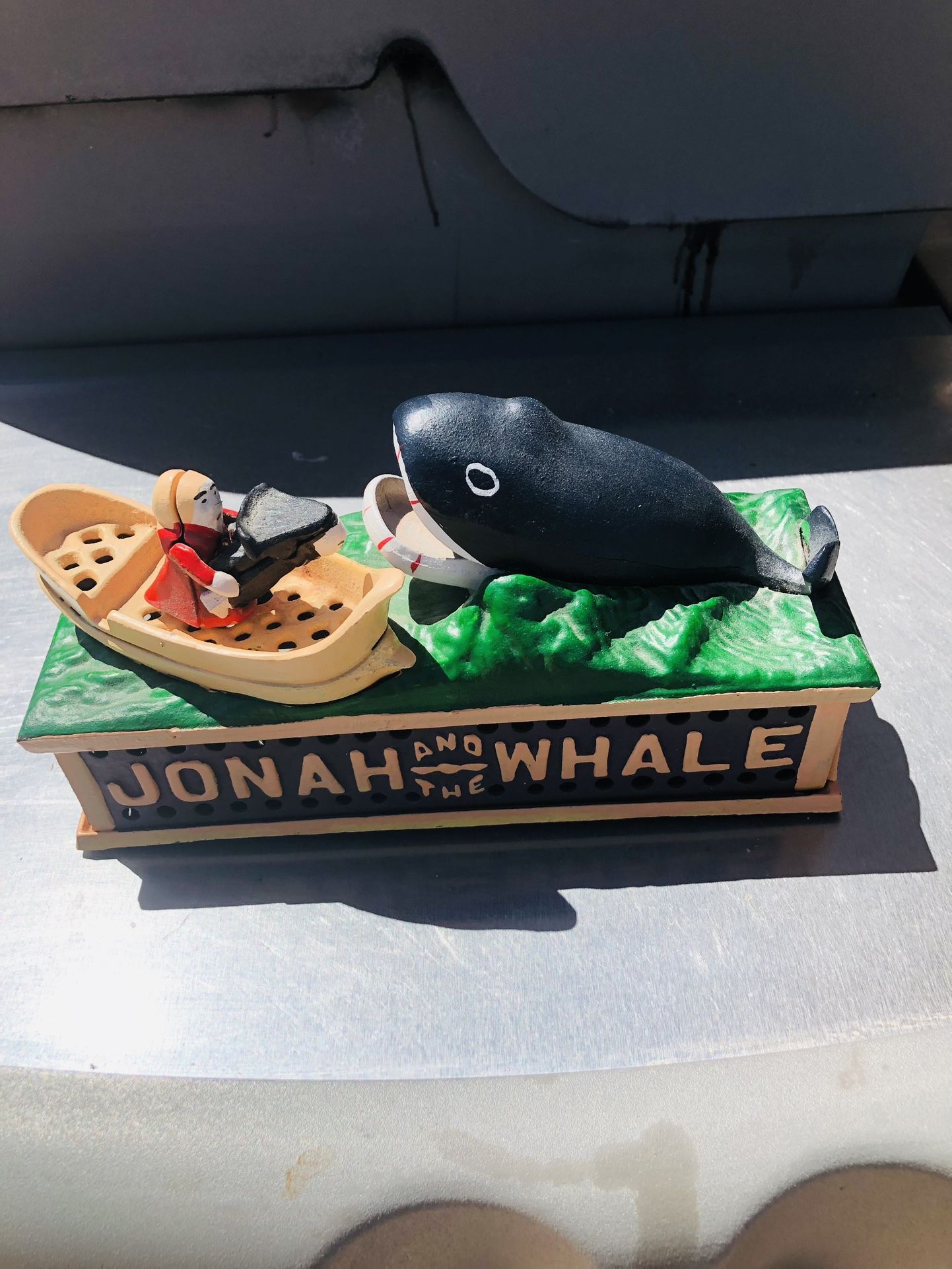 Jonah And The Whale Cast Iron Bank