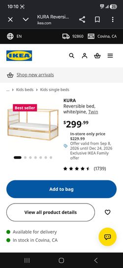 Twin reversable loft bed