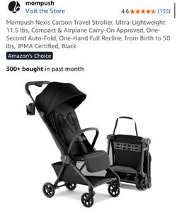 NEW! Mompush Nexis travel Strollers black or grey