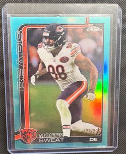 Montez Sweat Aqua Refractor #173/299 – Topps Chrome