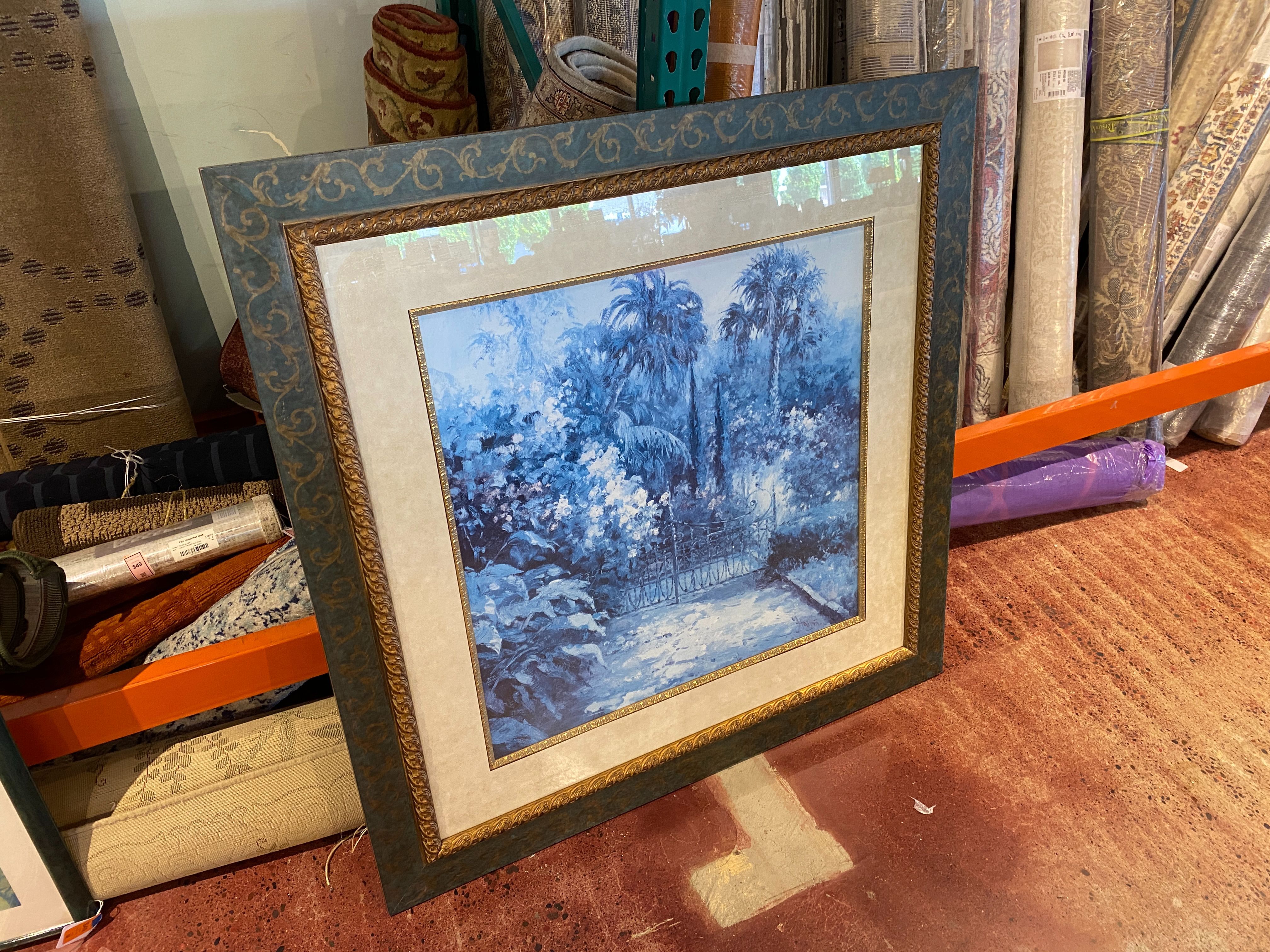 ‘Palm Garden’ by Haibin Miao in Decorative Frame
