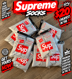 Supreme Sock (Was $30 On Sale For $20, Sale Ends On Soon)