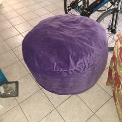 Large Purple Bean Bag Chair