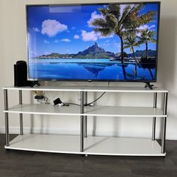 LG UHD-55” TV + STAND With Magic Remote 