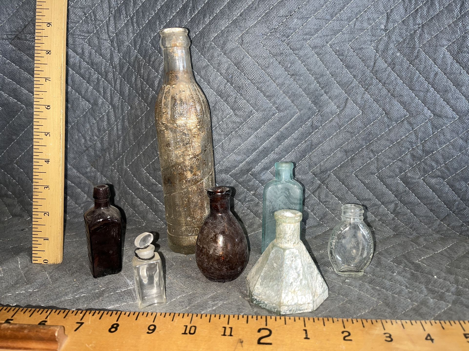 Antique Glass Bottles Nevada City California Bottling