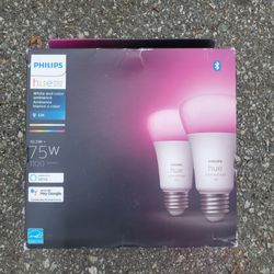 Philips Hue A19 Bluetooth 75W Smart LED 2 Pack 563361