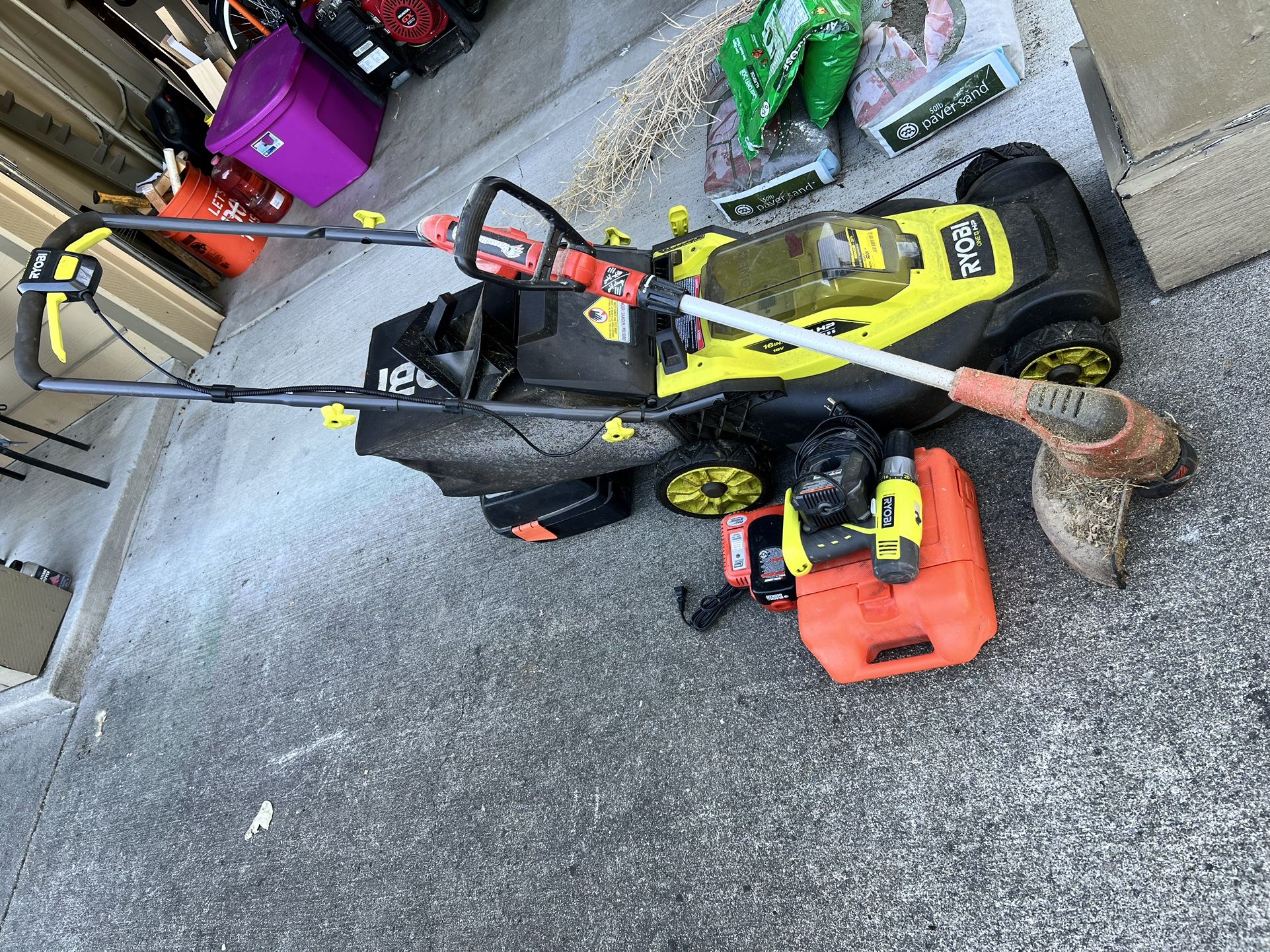 Free Working Mower/weed Eater(pending Pickup)