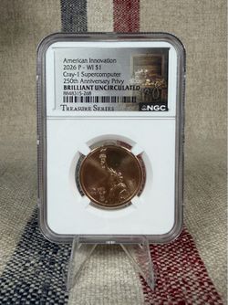 2026-P Wisconsin American Innovation Dollar NGC Treasure Series America 250