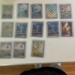 Pokémon Cards For Sale (Pokemon 151-Charizard, Blastoise, Venasaur, Squirtle, Charmander) Surging Sparks Pikachu ex