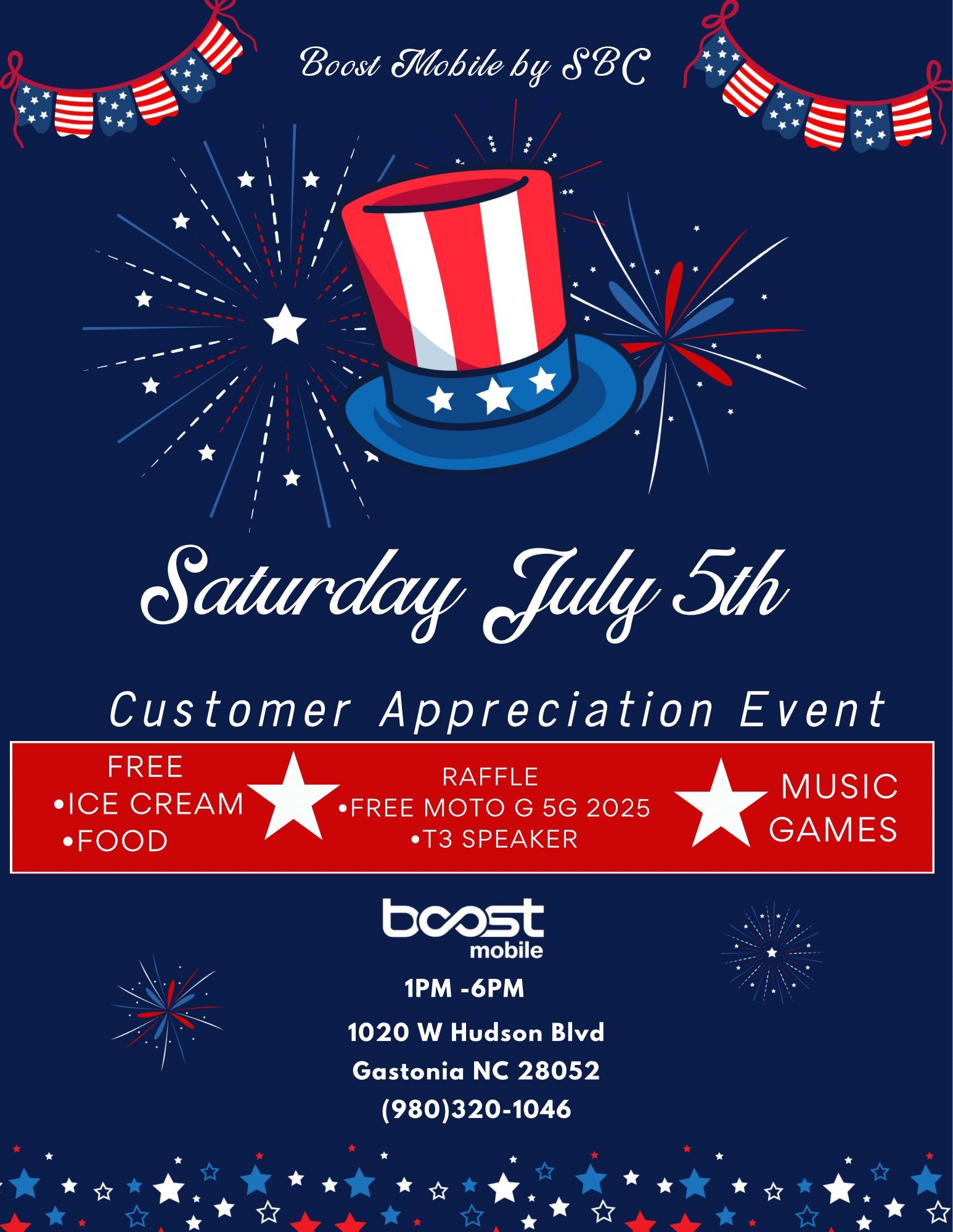 Customer appreciation event!🎆🎇