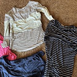  Maternity/Nursing Clothes & Mens: XL shirt&L/XL bathing Suit 