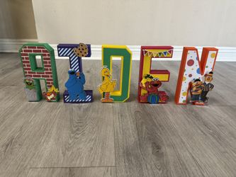 3D Sesame Street Letters 