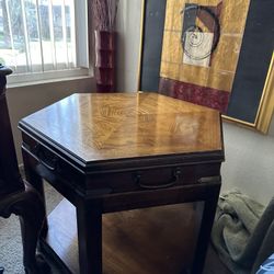 Wood End Table