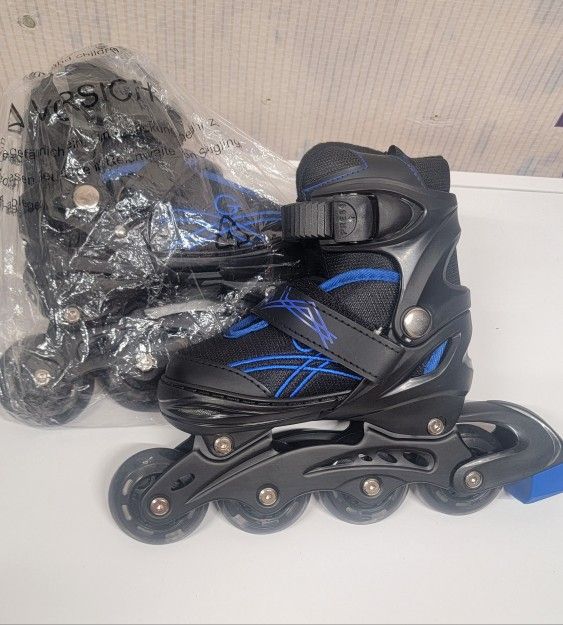 Youth Lightup Inline Adjustable Skates (Sz 31-34)